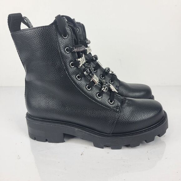 Karl Lagerfeld Paris Everyday Cold Weather Mela Combat Boot 6 M - Picture 4 of 11